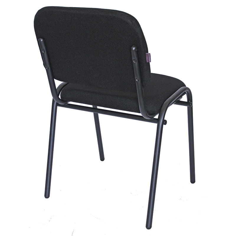 21946 - SILLA VISITA SIN BRAZOS TELA ECOVISITA NEGRO