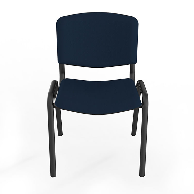 12729 - SILLA VISITA SIN BRAZOS TELA GENOVA AZUL PROFUNDO