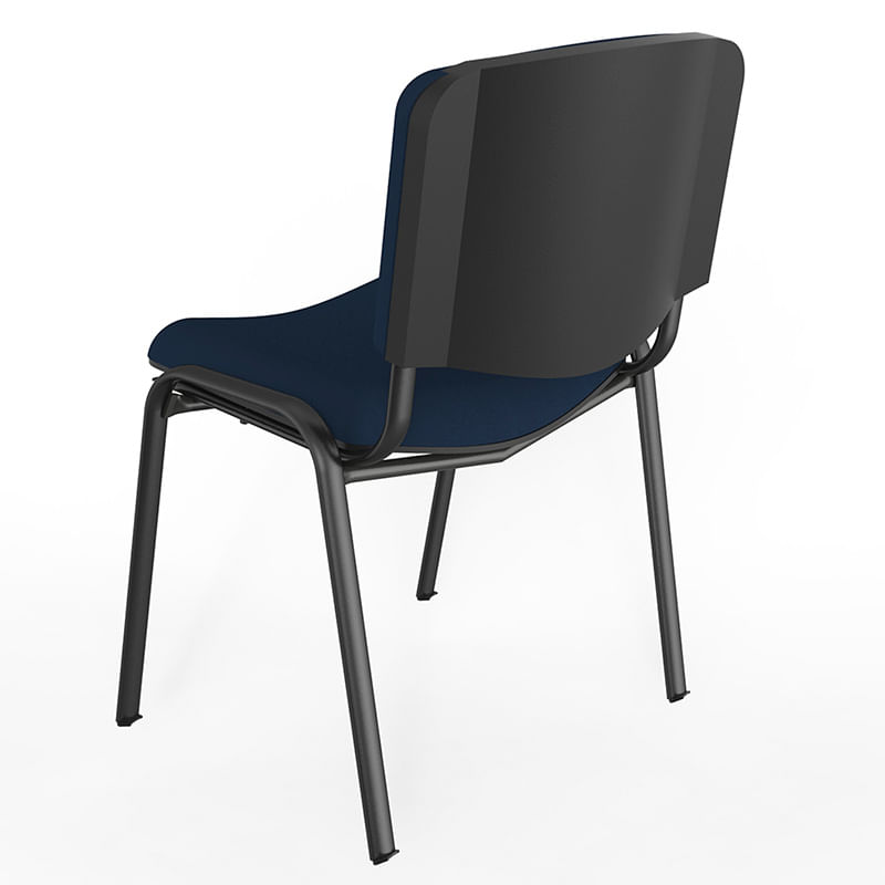 21948 - SILLA VISITA SIN BRAZOS TELA GENOVA AZUL PROFUNDO