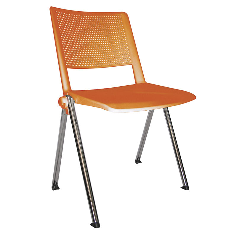 12698 - SILLA VISITA SIN BRAZOS POLIPROPILENO REVOLUTION COLORES