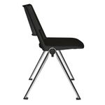 21997 - SILLA VISITA SIN BRAZOS POLIPROPILENO REVOLUTION NEGRA