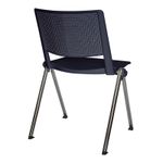 21998 - SILLA VISITA SIN BRAZOS POLIPROPILENO REVOLUTION NEGRA