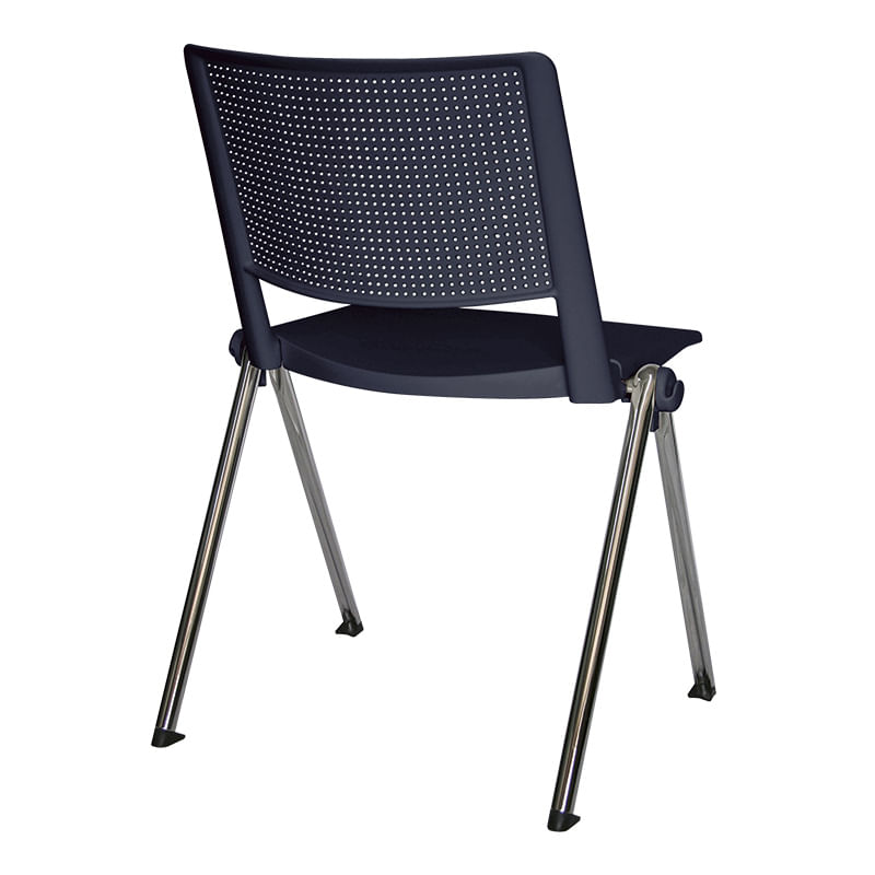 21998 - SILLA VISITA SIN BRAZOS POLIPROPILENO REVOLUTION NEGRA