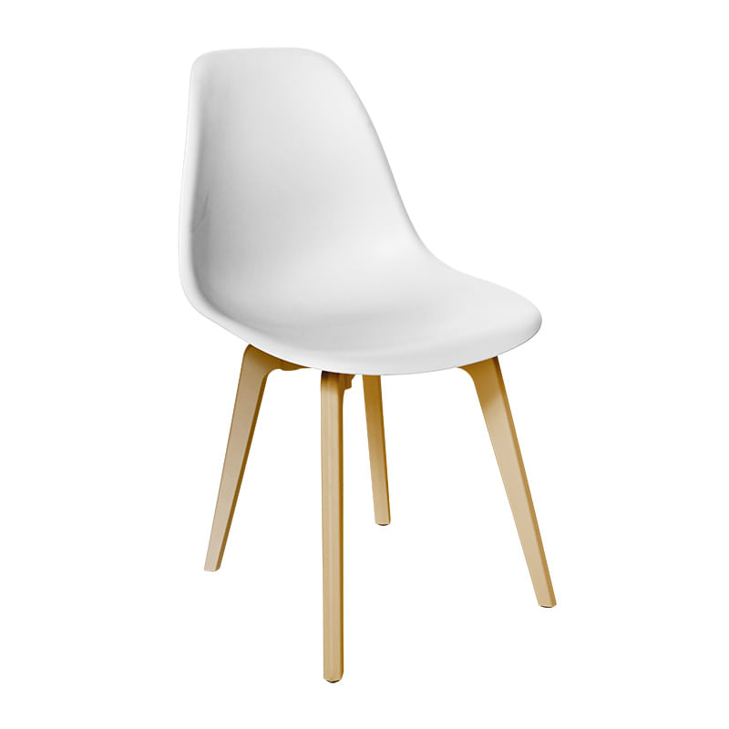 12624 - SILLA VISITA BLANCA POLIPROPILENO HERON