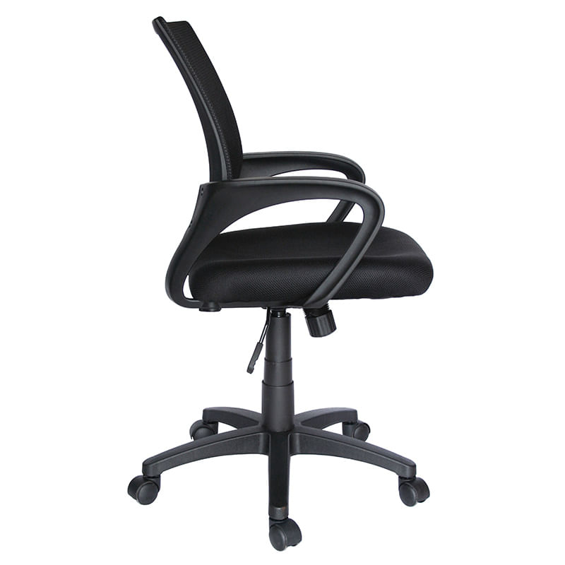22041 - SILLA SECRETARIAL CON BRAZOS MALLA ECOCHAIR NEGRO