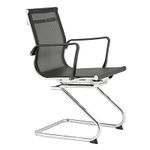 12988 - SILLON EJECUTIVO VISITA MALLA TRAVIS NEGRO