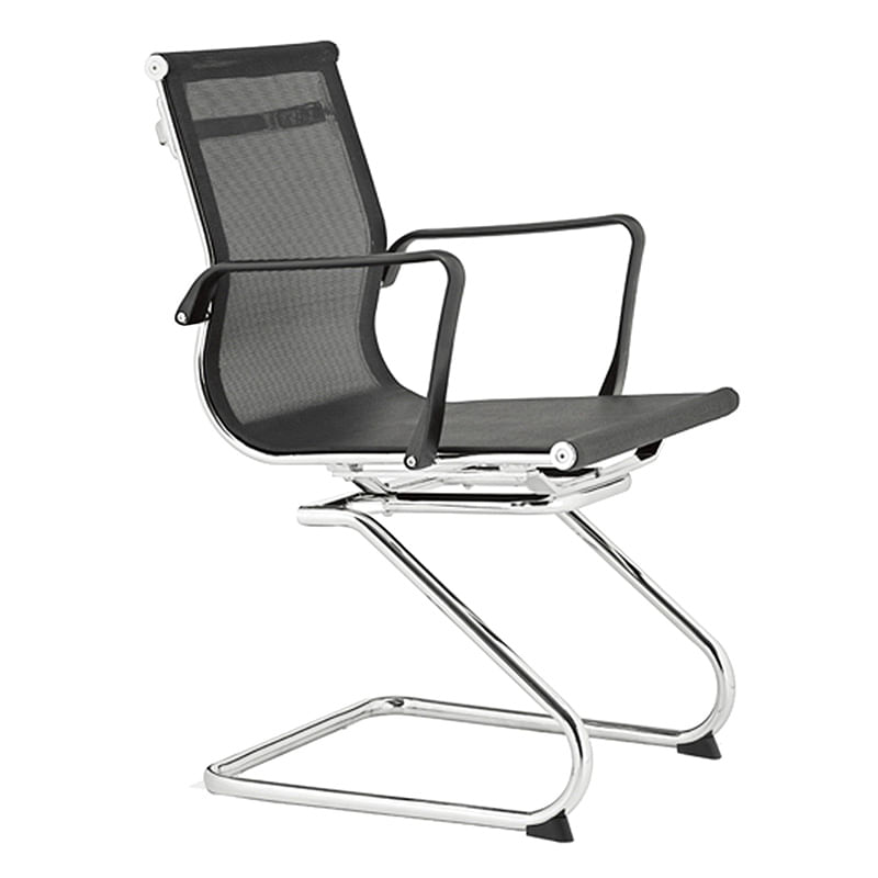 12988 - SILLON EJECUTIVO VISITA MALLA TRAVIS NEGRO