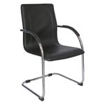 22177 - SILLON EJECUTIVO VISITA VINIPIEL CALEA NEGRO