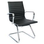 12991 - SILLON EJECUTIVO VISITA VINIPIEL GOETZ NEGRO