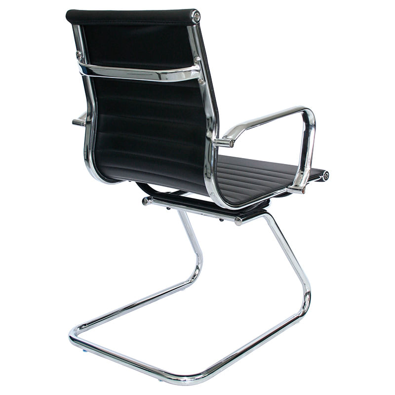 22182 - SILLON EJECUTIVO VISITA VINIPIEL GOETZ NEGRO