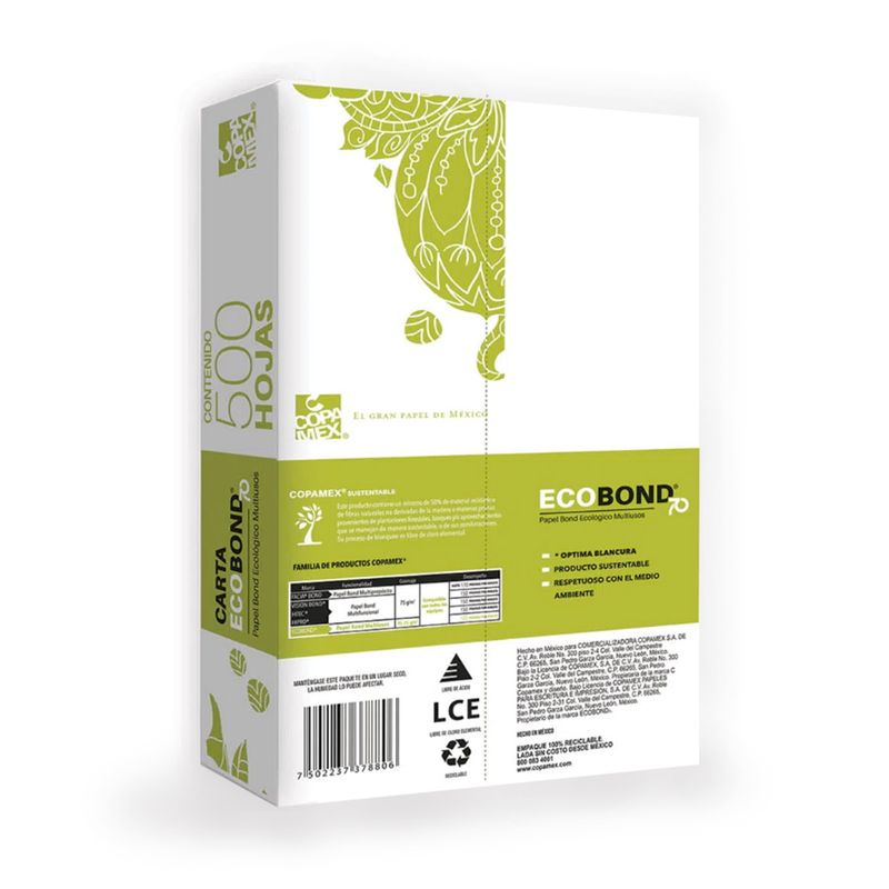 36699 - PAPEL ECOBOND CARTA BLANCO 37K C/500HJS