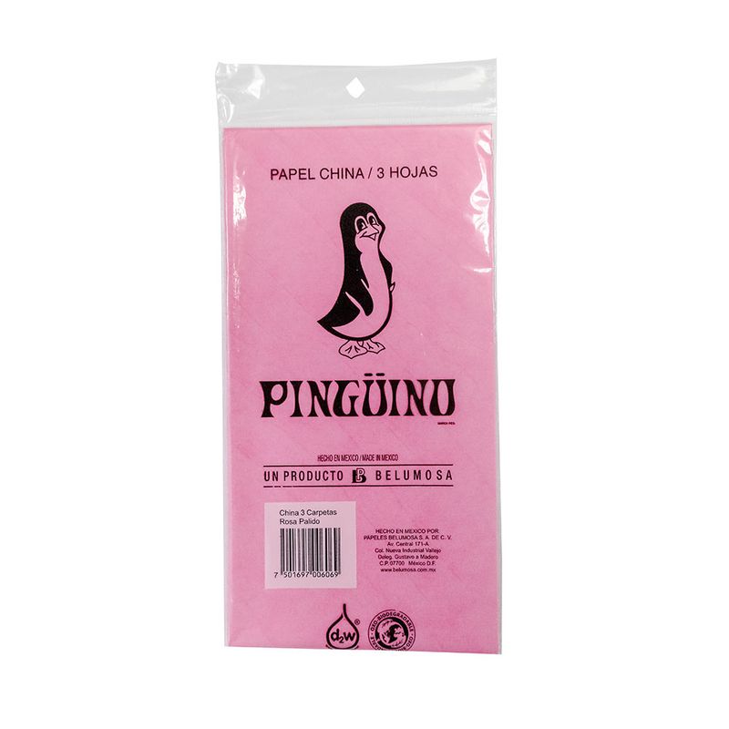 12224 - PAPEL CHINA ROSA 50X75CM CON 3