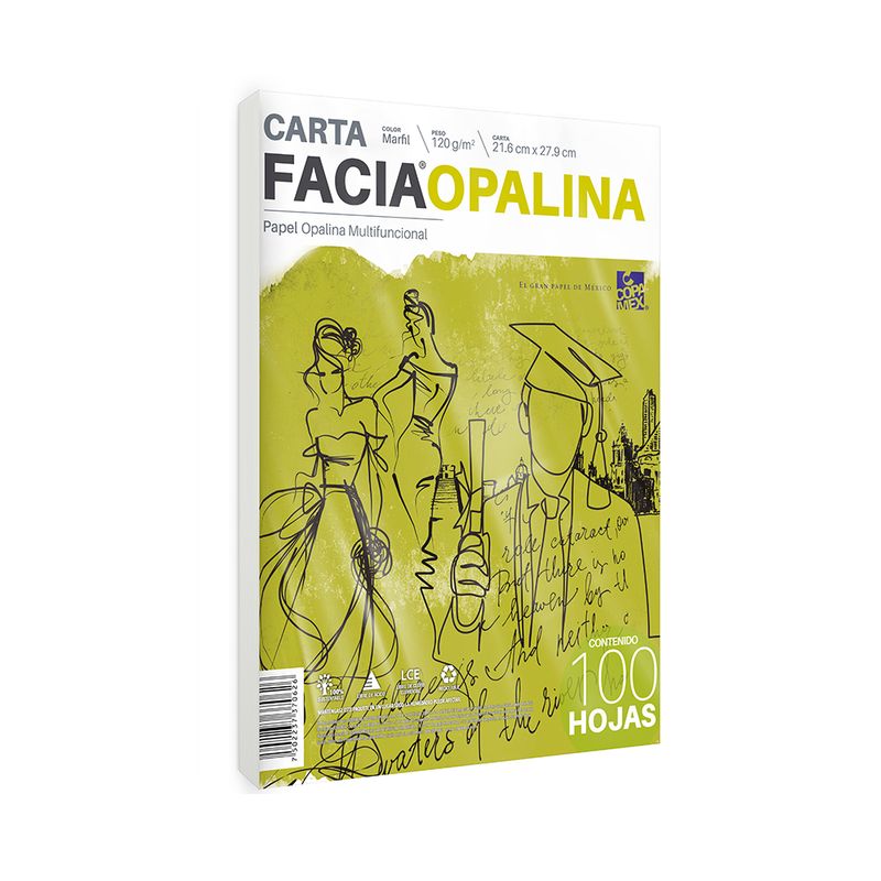 13153 - PAPEL OPALINA CARTA MARFIL C/100HJS 120GRS