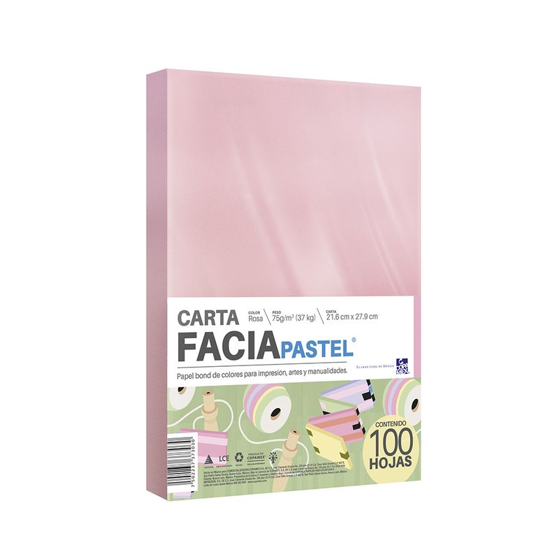11340 - PAPEL CARTA PASTEL ROSA 37K C/100HJS