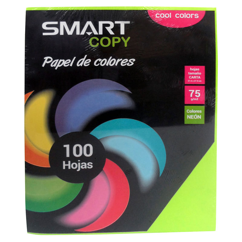 11068 - PAPEL CARTA NEON VERDE 37K C/100HJS