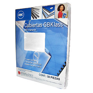 8608 - CUBIERTA PLASTICA CARTA TRANSLUCIDA 25 JUEGOS GBKLASS