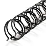 22305 - ARILLO METALICO 1 1/4" NEGRO 12PZAS TWIN LOOP