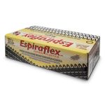 10575 - ESPIRAL PLASTICO 21MM NEGRO CON 36PZAS ESPIRAFLEX