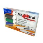 13803 - MARCADOR PARA PIZARRON SURTIDOS CON 4 MAGISTRAL DIDACTICO