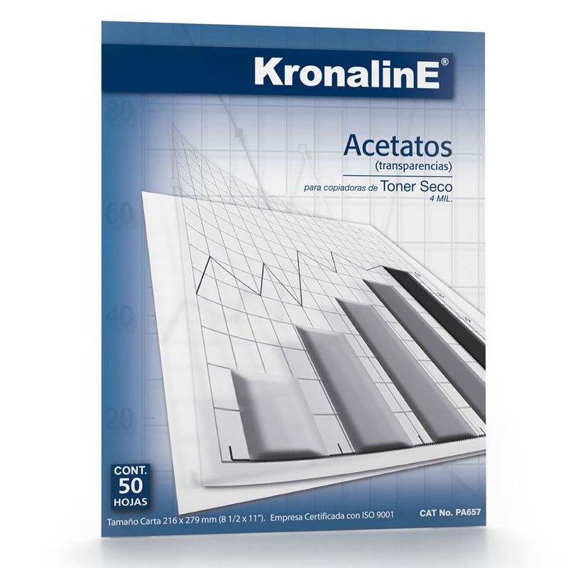 11159 - ACETATO CARTA C/50PZAS KRONALINE