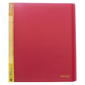 8642 - CARPETA CARTA CON 10 MICAS ROJO