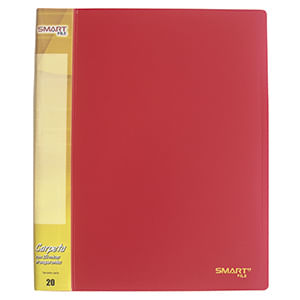 Carpeta Carta Con 20 Micas Rojo Solido 22503