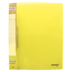 8818 - CARPETA PLASTICA CARTA CON PALANCA PLASTICO AMARILLO TRANSPARENTE