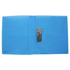 22317 - CARPETA PLASTICA CARTA CON PALANCA AZUL TRANSPARENTE