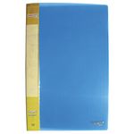 8832 - CARPETA PLASTICA OFICIO CON PALANCA AZUL TRANSPARENTE