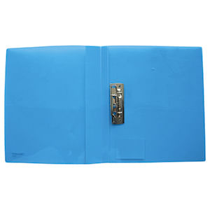 22352 - CARPETA PLASTICA OFICIO CON PALANCA AZUL TRANSPARENTE
