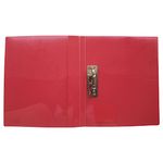 22353 - CARPETA PLASTICA OFICIO CON PALANCA ROJO TRANSPARENTE