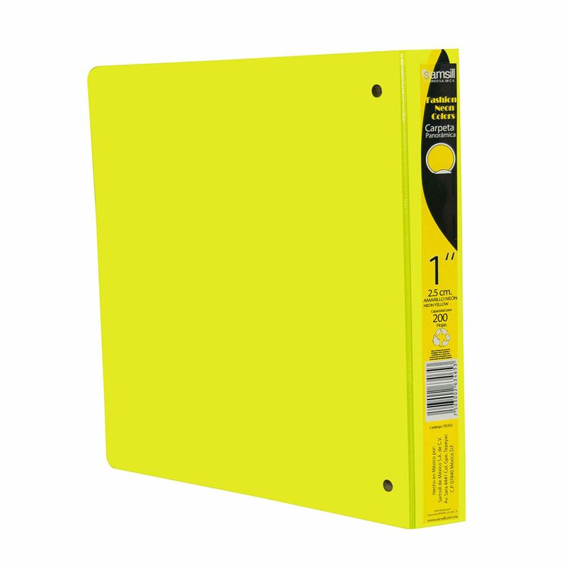 22367 - CARPETA ARILLO 1" O AMARILLO NEON CON VENTANA SAMSILL