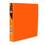 8559 - CARPETA ARILLO 1" O NARANJA NEON CON VENTANA SAMSILL