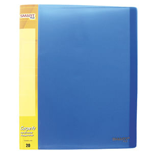 8649 - CARPETA CARTA CON 20 MICAS AZUL TRASP