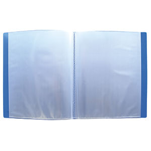 22381 - CARPETA CARTA CON 20 MICAS AZUL TRASP