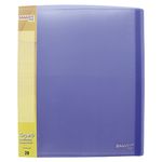 8682 - CARPETA CARTA CON 20 MICAS MORADO TRASP