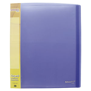 Carpeta Carta Con 20 Micas Morado Transp 22542