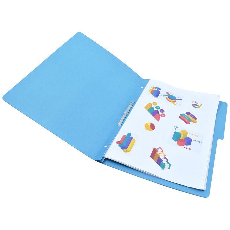 4859 - CARPETA ACCOPRESS CARTA CON BROCHE AZUL CLARO