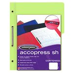 8493 - CARPETA ACCOPRESS OFICIO CON BROCHE VERDE CLARO MEDIA CEJA