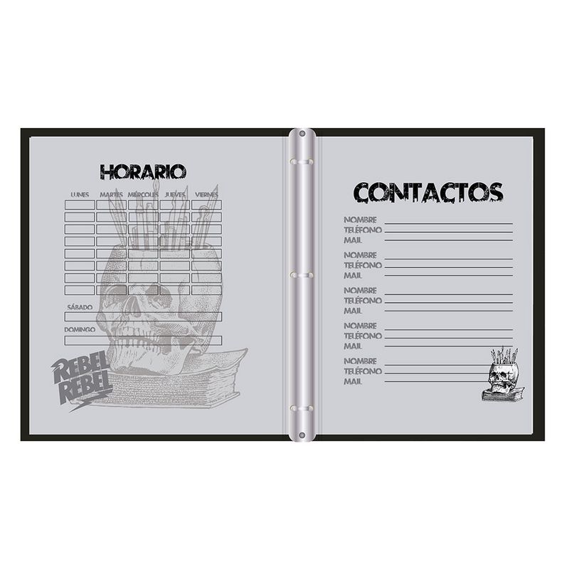 22406 - CARPETA CARTA 3ARG PASTA DURA MULTILINEA