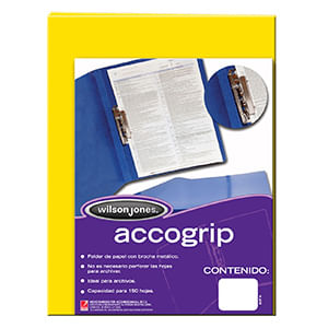 8448 - CARPETA ACCOGRIP OFICIO CON PALANCA AMARILLO