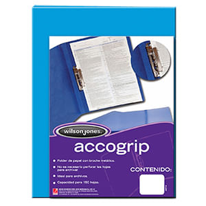 Carpeta Accogrip Oficio Con Palanca Azul Claro P0976