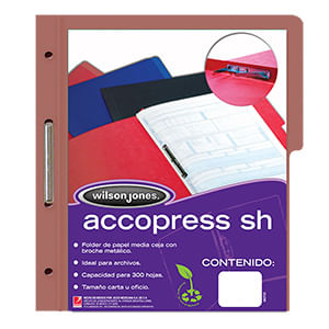 Carpeta Accopress Carta Con Broche Caoba P4555