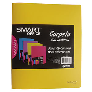 8776 - CARPETA PLASTICA CARTA CON PALANCA AMARILLO