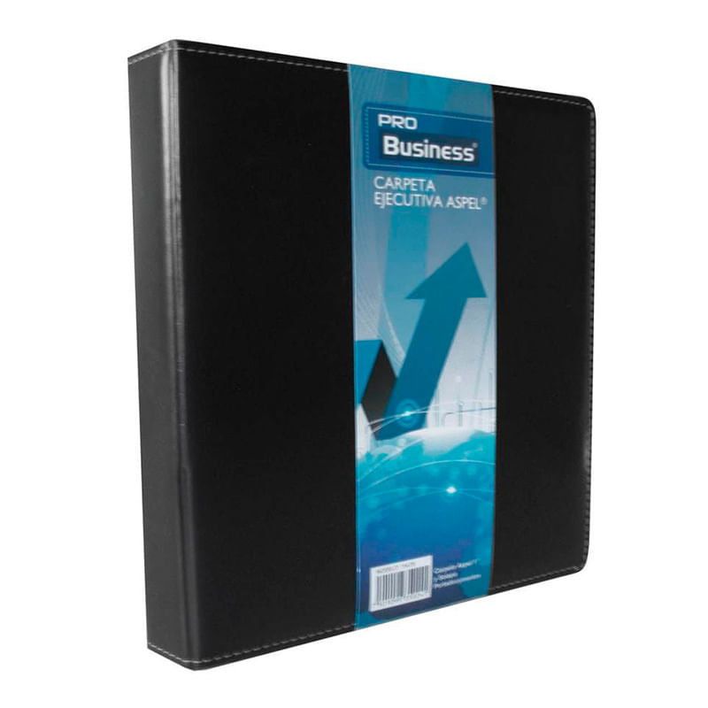 8761 - CARPETA EJECUTIVA ASPEL 1" COLOR NEGRO