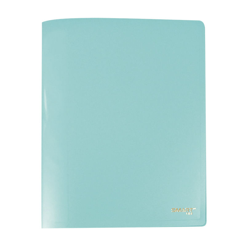 8645 - CARPETA CARTA CON 20 MICAS AZUL PASTEL