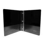 22473 - CARPETA ARILLO 1" O NEGRA CON VENTANA LEFORT