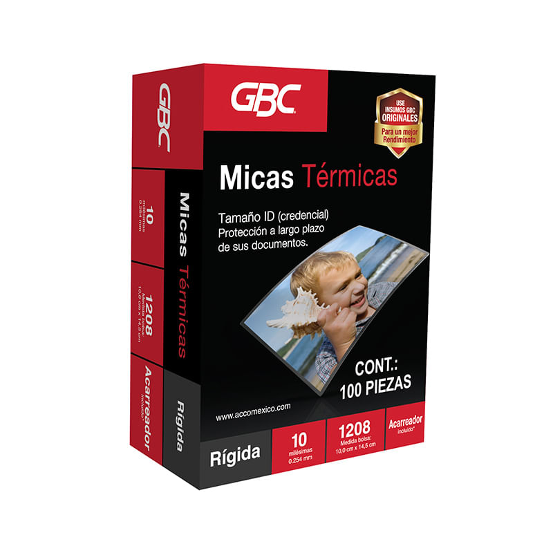 8680 - MICA TERMICA 1208 PARA TARJETA CIRCULACION 10x14 5 100PZAS (10MIL)