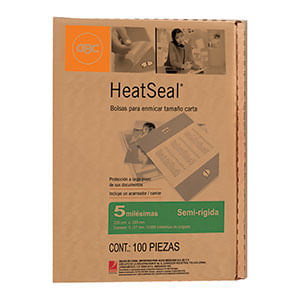 22510 - MICA TERMICA CARTA 21 5X28CM 100PZAS (5MIL)