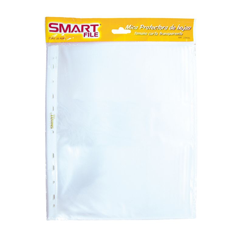 PROTECTOR DE HOJAS SMART BOLSA CON 25 PZAS